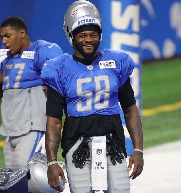 Detroit Lions linebacker Jamie Collins